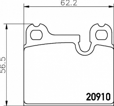 HELLA PAGID 8db355008111 -  Комплект тормозных колодок, дисковый тормоз